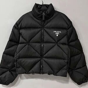 Prada 2022 Re-Nylon Black Quilted Puffer Jacket